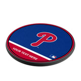Philadelphia Phillies Personalized Endzone Solid 15-Watt Wireless Charger