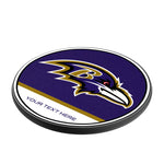 Baltimore Ravens Personalized Endzone Solid 15-Watt Wireless Charger