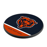 Chicago Bears Personalized Endzone Solid 15-Watt Wireless Charger