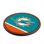 Miami Dolphins Personalized Endzone Solid 15-Watt Wireless Charger
