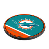 Miami Dolphins Personalized Endzone Solid 15-Watt Wireless Charger