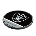 Las Vegas Raiders Personalized Endzone Solid 15-Watt Wireless Charger