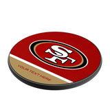 San Francisco 49ers Personalized Endzone Solid 15-Watt Wireless Charger