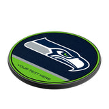 Seattle Seahawks Personalized Endzone Solid 15-Watt Wireless Charger