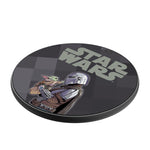 Star Wars: The Mandalorian Grogu and Din Djarin Color Block 15-Watt Wireless Charger