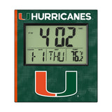 University of Miami Hurricanes Hatch Wall Clock
