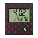 University of Oklahoma Sooners Fashion Pattern Wall Clock