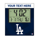 LA Dodgers Personalized Color Block Wall Clock
