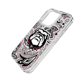 University of Georgia Bulldogs Uga Paisley Clear Phone Case for Apple iPhone