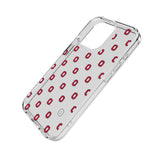 Ohio State University Buckeyes Fashion Pattern Clear Phone Case for Apple iPhone