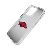 University of Arkansas Fayetteville Razorbacks Linen Clear Phone Case for Apple iPhone