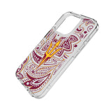 Arizona State University Sun Devils Paisley Clear Phone Case for Apple iPhone