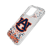 University of Auburn Tigers Confetti Clear Phone Case for Apple iPhone