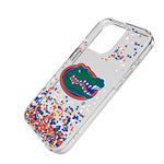 University of Florida Gators Confetti Clear Phone Case for Apple iPhone