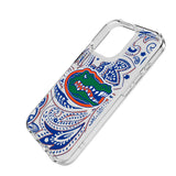 University of Florida Gators Paisley Clear Phone Case for Apple iPhone