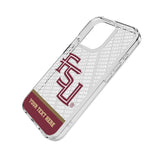 Florida State University Seminoles Athletic Wordmark Personalized EndZone Plus Clear Phone Case for Apple iPhone