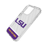Louisiana State University Tigers Personalized EndZone Plus Clear Phone Case for Apple iPhone