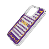 Louisiana State University Tigers Field Clear Phone Case for Apple iPhone