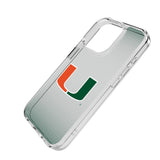University of Miami Hurricanes Linen Clear Phone Case for Apple iPhone