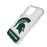 Michigan State University Spartans Personalized EndZone Plus Clear Phone Case for Apple iPhone