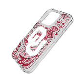 University of Oklahoma Sooners Paisley Clear Phone Case for Apple iPhone