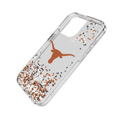 University of Texas Longhorns Confetti Clear Phone Case for Apple iPhone