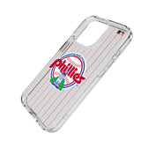 Philadelphia Phillies 1984-1991 - Cooperstown Collection Pinstripe Clear Phone Case for Apple iPhone