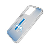 Detroit Lions Retro Linen Clear Phone Case for Apple iPhone