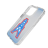 Houston Oilers Historic Collection Linen Clear Phone Case for Apple iPhone