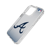 Atlanta Braves Linen Clear Phone Case for Apple iPhone
