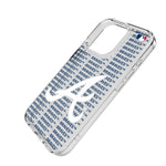 Atlanta Braves Text Backdrop Clear Phone Case for Apple iPhone