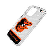 Baltimore Orioles Personalized EndZone Plus Clear Phone Case for Apple iPhone