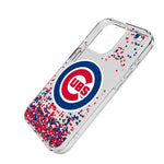 Chicago Cubs Confetti Clear Phone Case for Apple iPhone
