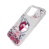 Cleveland Guardians Confetti Clear Phone Case for Apple iPhone