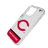 Cincinnati Reds Personalized EndZone Plus Clear Phone Case for Apple iPhone