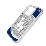 LA Dodgers Personalized Circle Clear Phone Case for Apple iPhone