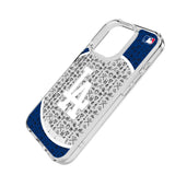 LA Dodgers Personalized Circle Clear Phone Case for Apple iPhone