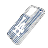 LA Dodgers Text Backdrop Clear Phone Case for Apple iPhone