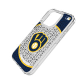 Milwaukee Brewers Personalized Circle Clear Phone Case for Apple iPhone