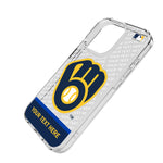 Milwaukee Brewers Personalized EndZone Plus Clear Phone Case for Apple iPhone