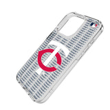 Minnesota Twins Text Backdrop Clear Phone Case for Apple iPhone