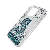 Seattle Mariners Confetti Clear Phone Case for Apple iPhone