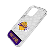 Los Angeles Lakers Personalized EndZone Plus Clear Phone Case for Apple iPhone