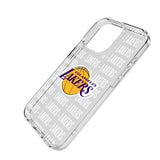 Los Angeles Lakers Text Backdrop Clear Phone Case for Apple iPhone
