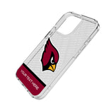 Arizona Cardinals Personalized EndZone Plus Clear Phone Case for Apple iPhone