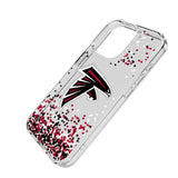 Atlanta Falcons Confetti Clear Phone Case for Apple iPhone
