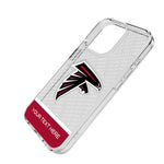 Atlanta Falcons Personalized EndZone Plus Clear Phone Case for Apple iPhone