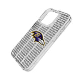 Baltimore Ravens Text Backdrop Clear Phone Case for Apple iPhone