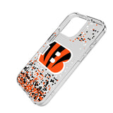 Cincinnati Bengals Confetti Clear Phone Case for Apple iPhone