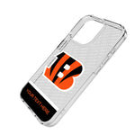 Cincinnati Bengals Personalized EndZone Plus Clear Phone Case for Apple iPhone